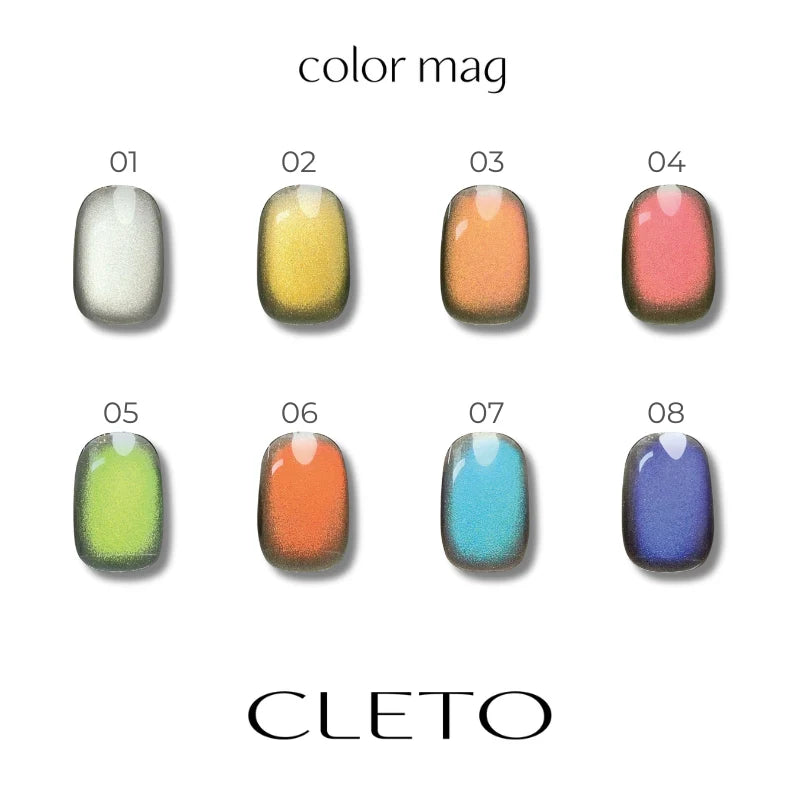 CLETO Colour Mag Set - Full 8pc set/Single bottles (01-08)