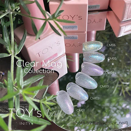 ジェルネイル・ネイルシール TOY'S IN TOY'S Clear Mag Collection TOY's x INITY Clear Mag (Magnetic Gel) Collection - Full 6pc set/Indiv