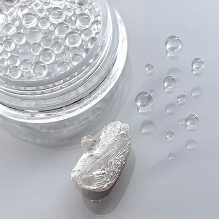 SHAREYDVA Clear Beads - Mixed 2mm, 3mm & 4mm - product photo