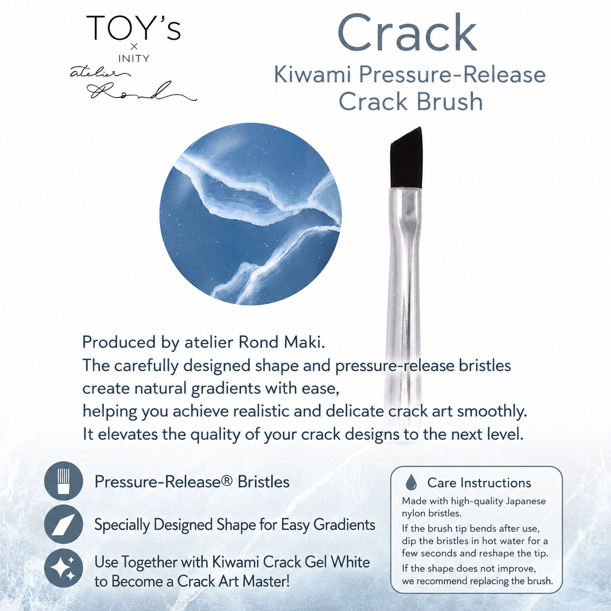 TOY's x INITY Extreme Pressure-Relief Crack Brush (T-ARB-KAC)