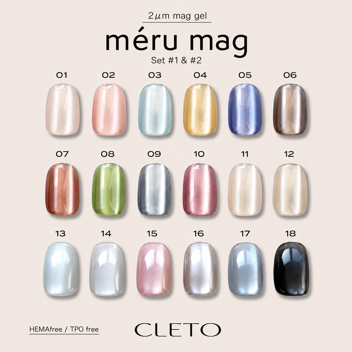CLETO méru Mag Set #1 & #2 - Full 18pc set/Set #1 (01-12)/Set #2 (13-18)/Single Bottles
