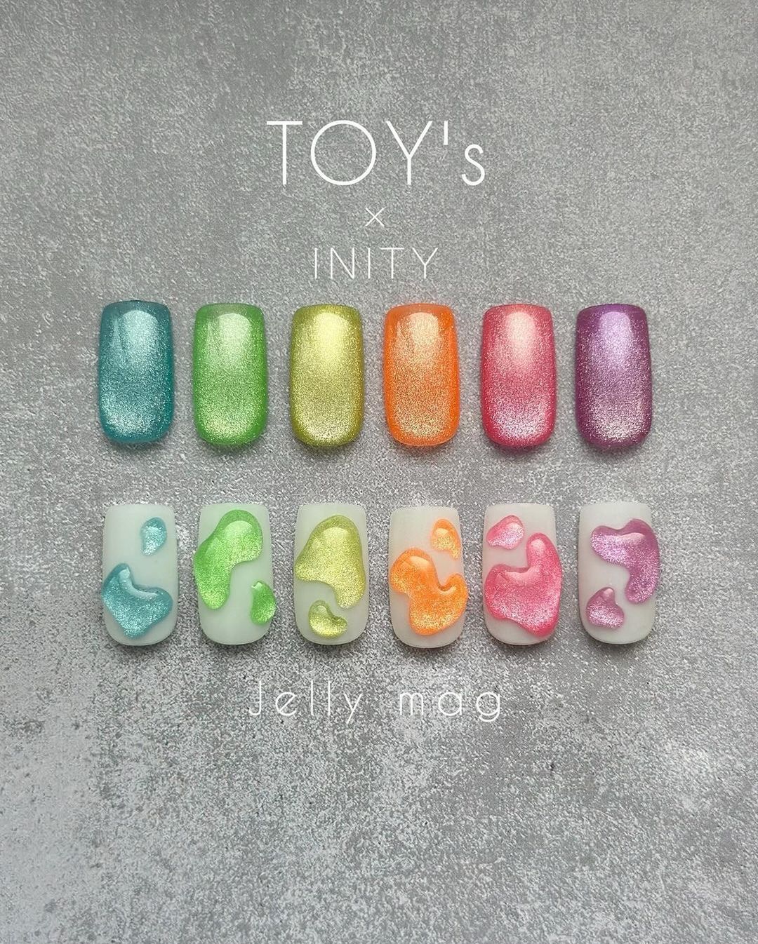 TOY's x INITY Jelly Mag (Magnetic Gel) Collection - Full 6pc set/Indiv