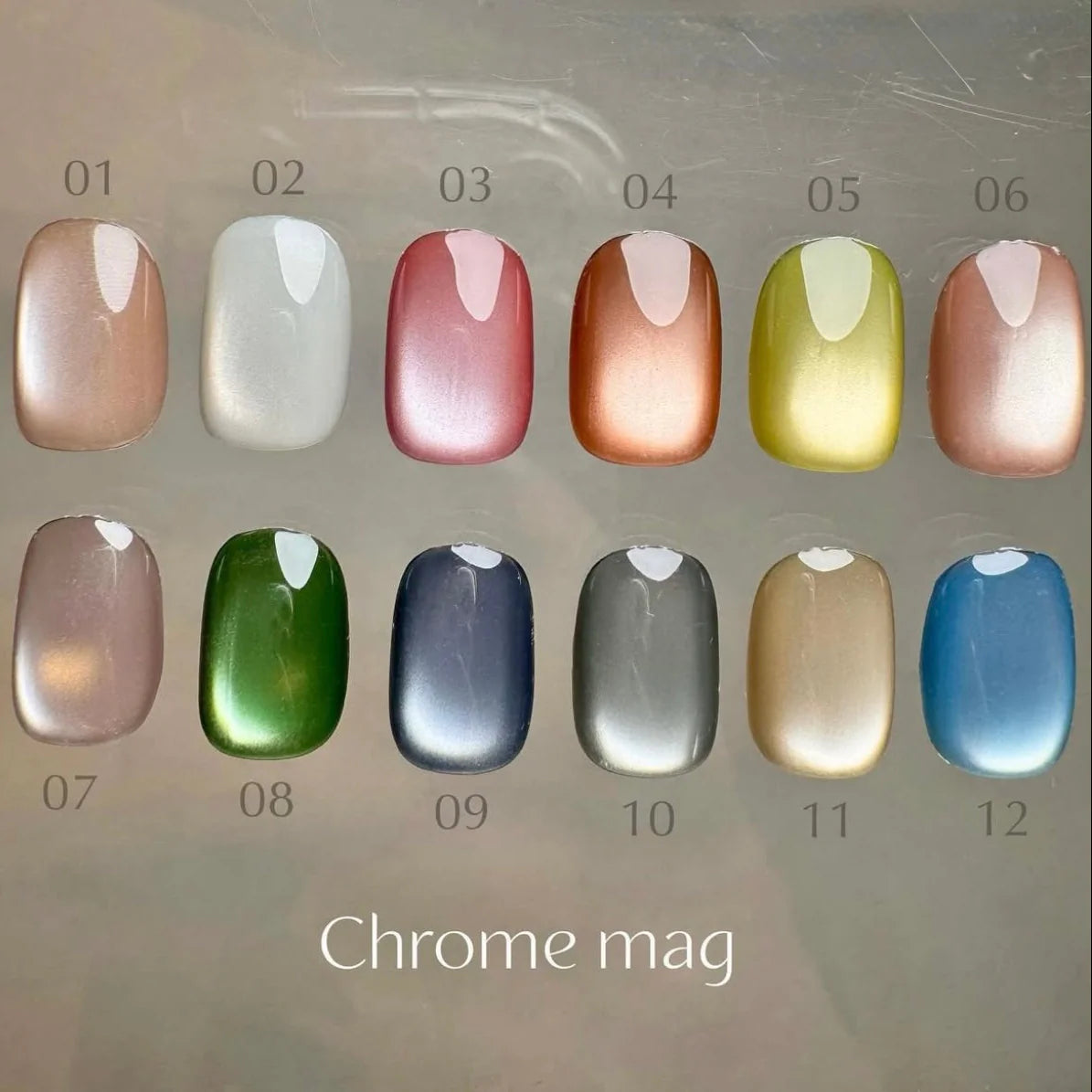 CLETO chrome mag10色 ＋grow mag01 CLETO Chrome Mag Set #1- Full 12pc set/Single bottles (01-12)