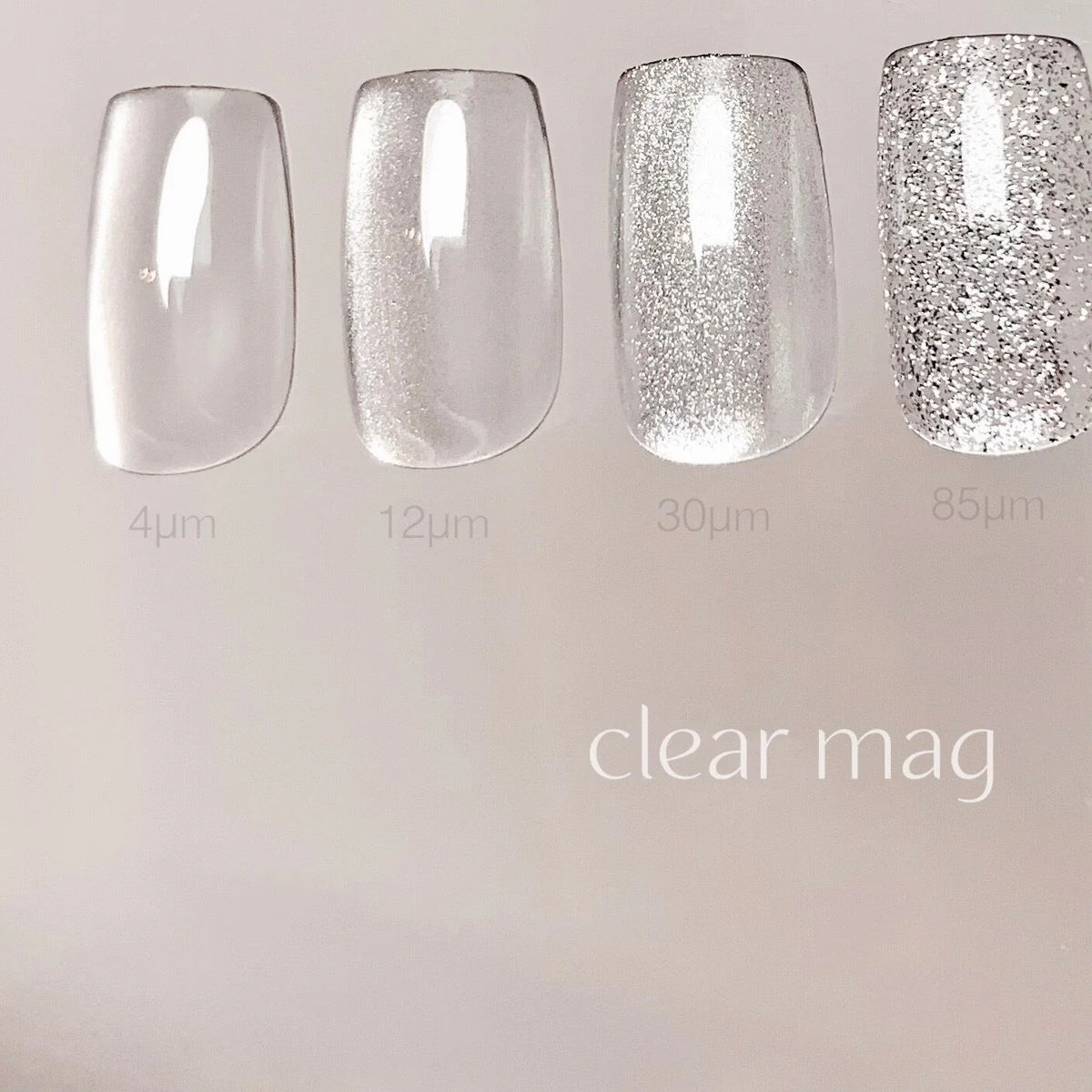 CLETO Clear Mag Set #1 - Full 4pc set/Single bottles (4 particle size options)