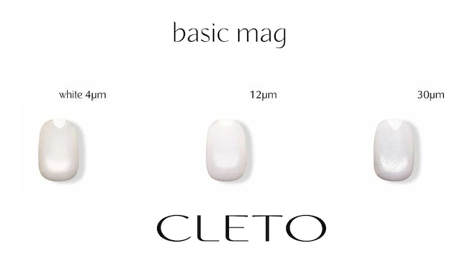 CLETO Basic Mag White - Full 3pc set/Single bottles (3 particle size options)
