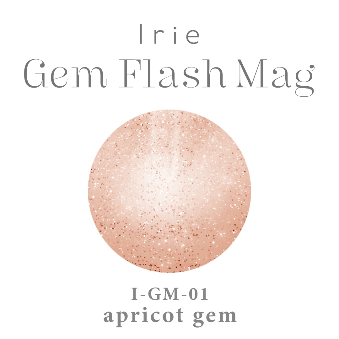 Irie Gem Flash Mag Magnetic Gel Collection - Full 5pc Set / Individual Colours (12ml) - GM-01 - Apricot Gem