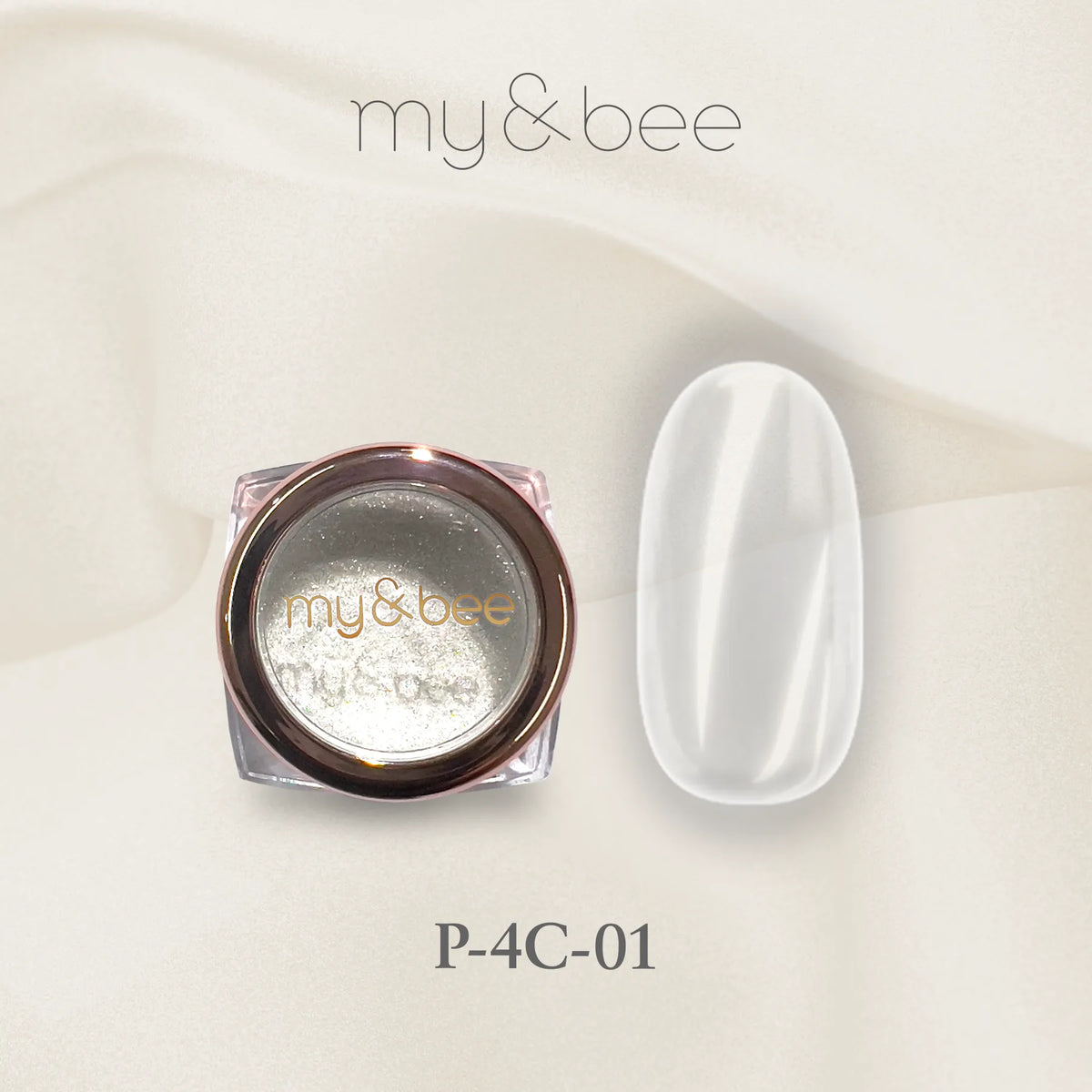 my&bee 4K clear chrome powder - 4C-01~02