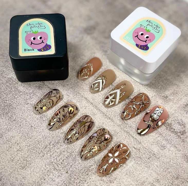 MPA non-wipe liner & painting gel - black/white