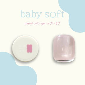 énoi 'baby soft' Pastel Colour Syrup Gel Series - full 30pc set/individual pots (#01-#30)