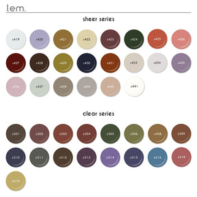 [PRE-ORDER ONLY] lem. Complete Colour Gel 174 Colour Full Set + Colour Chart