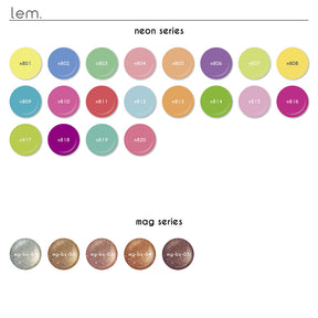 [PRE-ORDER ONLY] lem. Complete Colour Gel 174 Colour Full Set + Colour Chart