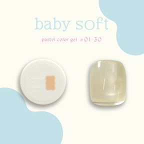 énoi 'baby soft' Pastel Colour Syrup Gel Series - full 30pc set/individual pots (#01-#30)
