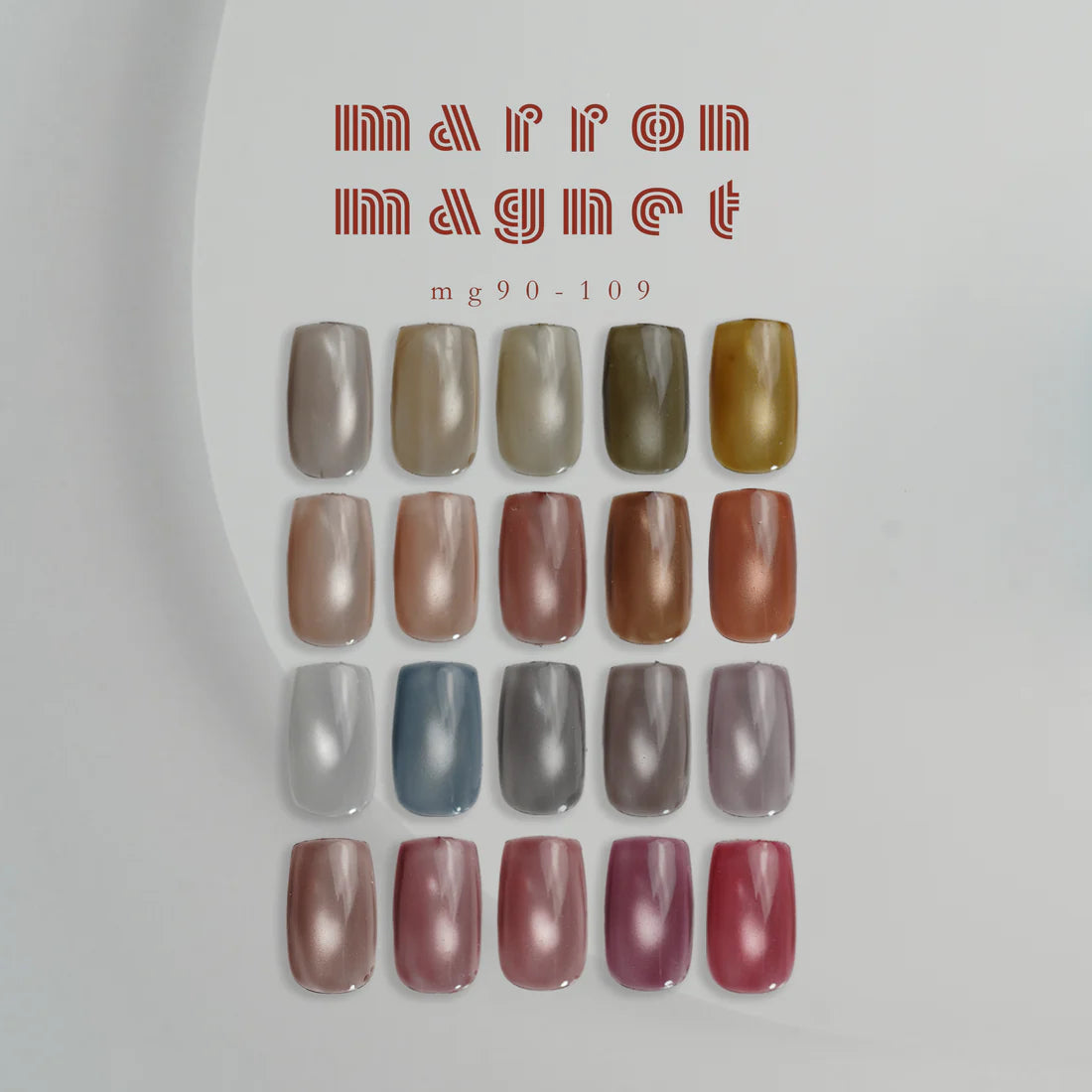 énoi Marron Magnet Collection - full 20pc set/individual pots (mg90-10 énoi Marron Magnet Collection - full 20pc set/individual pots (mg90-10