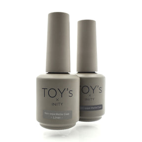 TOY's x INITY Non-Wipe Top Gels - Tsuya Glossy Top/Matte Top (regular & liner brush options available)