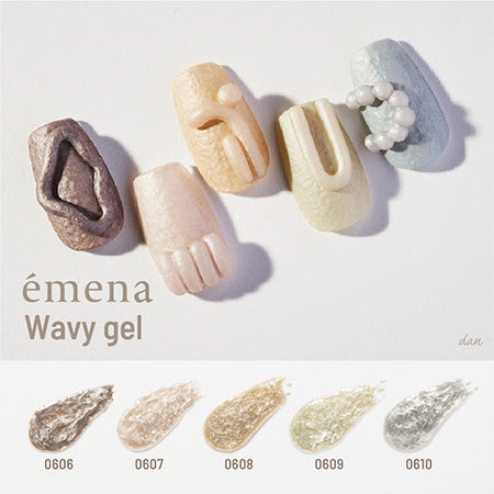 EMENA Wavy gel season two - 5 colours (used for creating ripple patterns)
