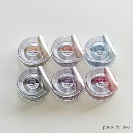 TOY's x INITY White Metallic Powder Collection - 6 Colour Set/Single Colours