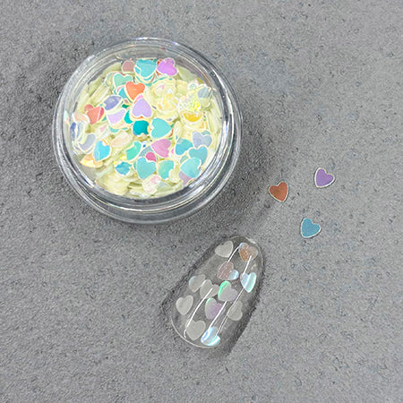 SHAREYDVA Luminous Hologram - Glow-in-the-Dark Stars & Hearts - Heart - detail 5