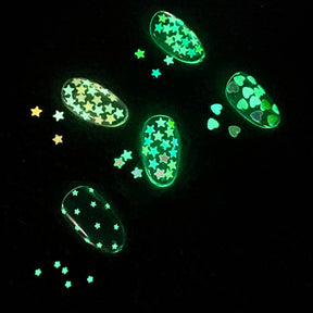 SHAREYDVA Luminous Hologram - Glow-in-the-Dark Stars & Hearts - Star - detail 4