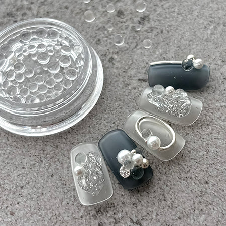 SHAREYDVA Clear Beads - Mixed 2mm, 3mm & 4mm - detail 2