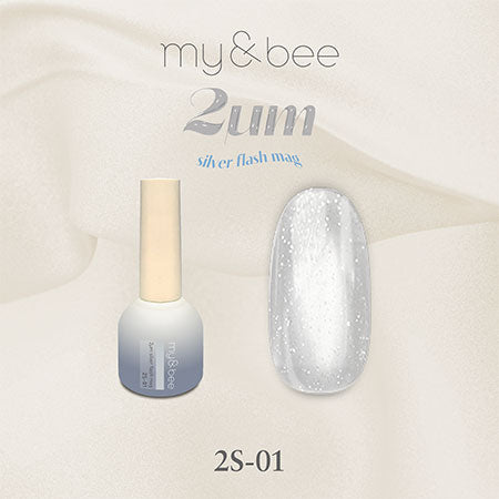 my&bee 2μm Silver flash mag - 12 flash magnetic colours