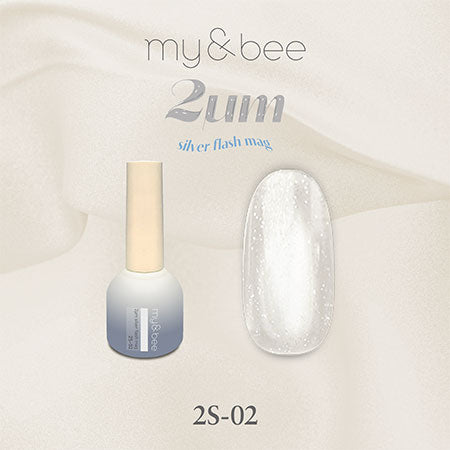 my&bee 2μm Silver flash mag - 12 flash magnetic colours
