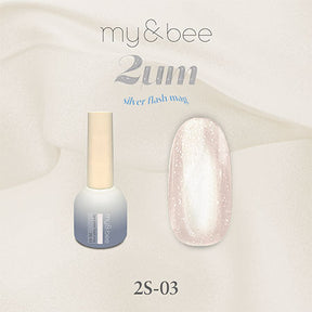 my&bee 2μm Silver flash mag - 12 flash magnetic colours