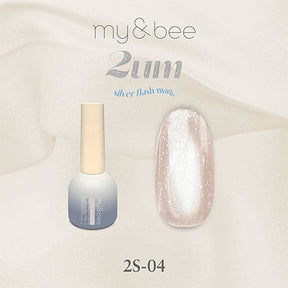my&bee 2μm Silver flash mag - 12 flash magnetic colours