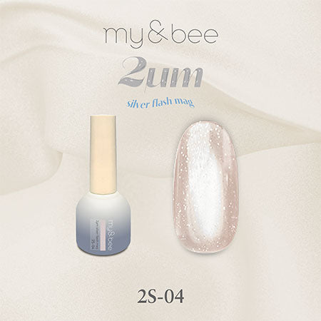 my&bee 2μm Silver flash mag - 12 flash magnetic colours