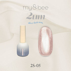 my&bee 2μm Silver flash mag - 12 flash magnetic colours