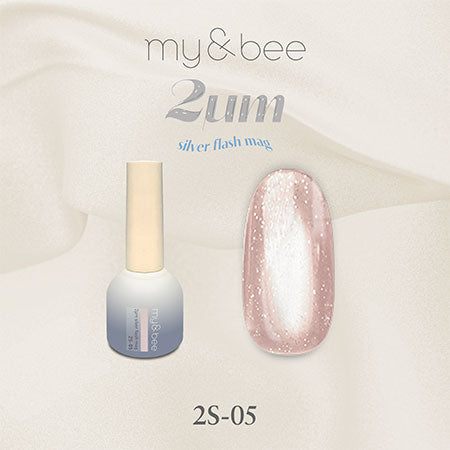 my&bee 2μm Silver flash mag - 12 flash magnetic colours