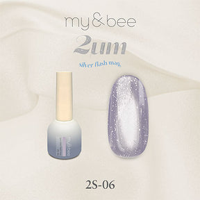 my&bee 2μm Silver flash mag - 12 flash magnetic colours