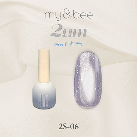 my&bee 2μm Silver flash mag - 12 flash magnetic colours