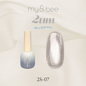 my&bee 2μm Silver flash mag - 12 flash magnetic colours