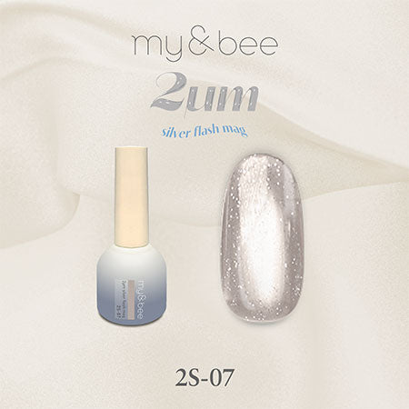 my&bee 2μm Silver flash mag - 12 flash magnetic colours