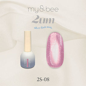 my&bee 2μm Silver flash mag - 12 flash magnetic colours