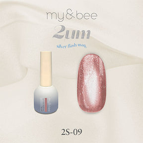 my&bee 2μm Silver flash mag - 12 flash magnetic colours