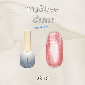 my&bee 2μm Silver flash mag - 12 flash magnetic colours