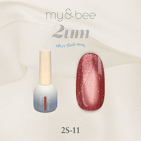 my&bee 2μm Silver flash mag - 12 flash magnetic colours