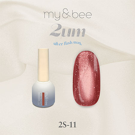 my&bee 2μm Silver flash mag - 12 flash magnetic colours
