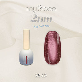 my&bee 2μm Silver flash mag - 12 flash magnetic colours