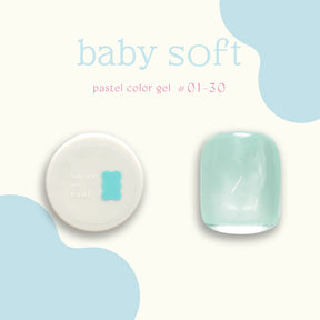 énoi 'baby soft' Pastel Colour Syrup Gel Series - full 30pc set/individual pots (#01-#30)