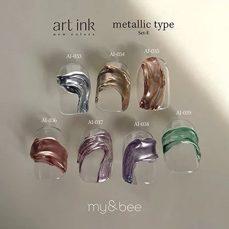 my&bee art ink metallic type - 6 colours