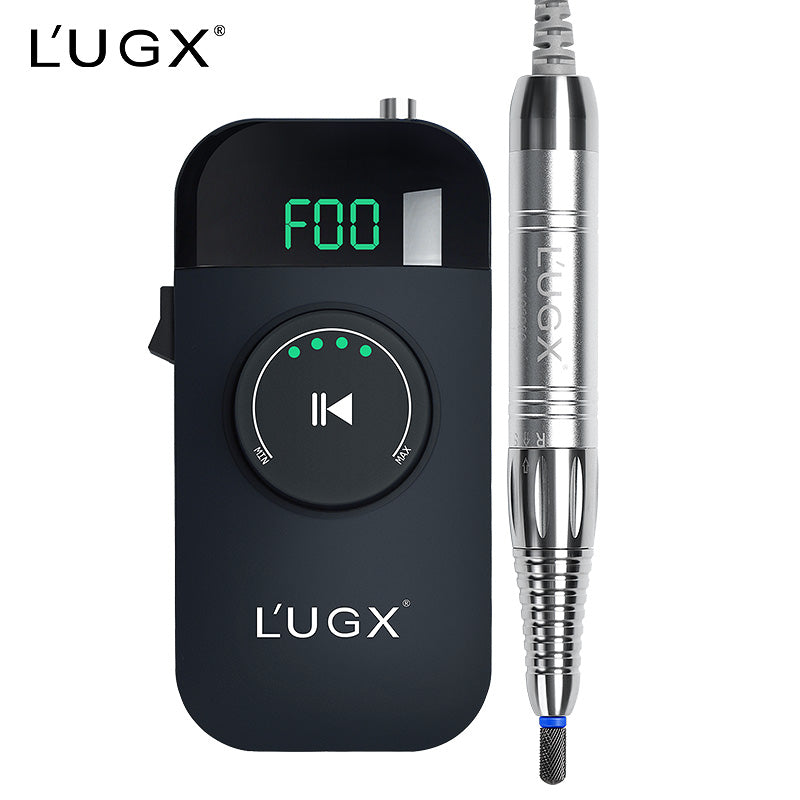 LUGX Brushless E-File/Nail Drill with handpiece stand & premium LUGX drill bit