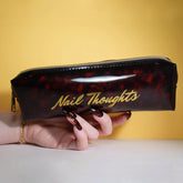 NAIL THOUGHTS Tortoise shell brush case