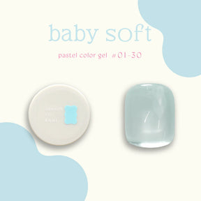 énoi 'baby soft' Pastel Colour Syrup Gel Series - full 30pc set/individual pots (#01-#30)