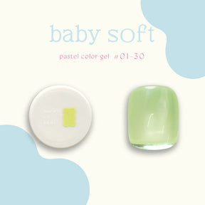 énoi 'baby soft' Pastel Colour Syrup Gel Series - full 30pc set/individual pots (#01-#30)