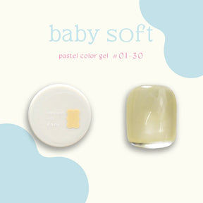 énoi 'baby soft' Pastel Colour Syrup Gel Series - full 30pc set/individual pots (#01-#30)