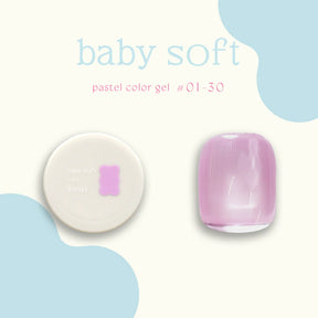 énoi 'baby soft' Pastel Colour Syrup Gel Series - full 30pc set/individual pots (#01-#30)
