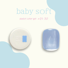 énoi 'baby soft' Pastel Colour Syrup Gel Series - full 30pc set/individual pots (#01-#30)