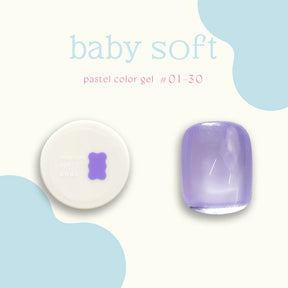 énoi 'baby soft' Pastel Colour Syrup Gel Series - full 30pc set/individual pots (#01-#30)